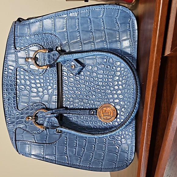 London Fog Handbags - Blue London Fog Handbag